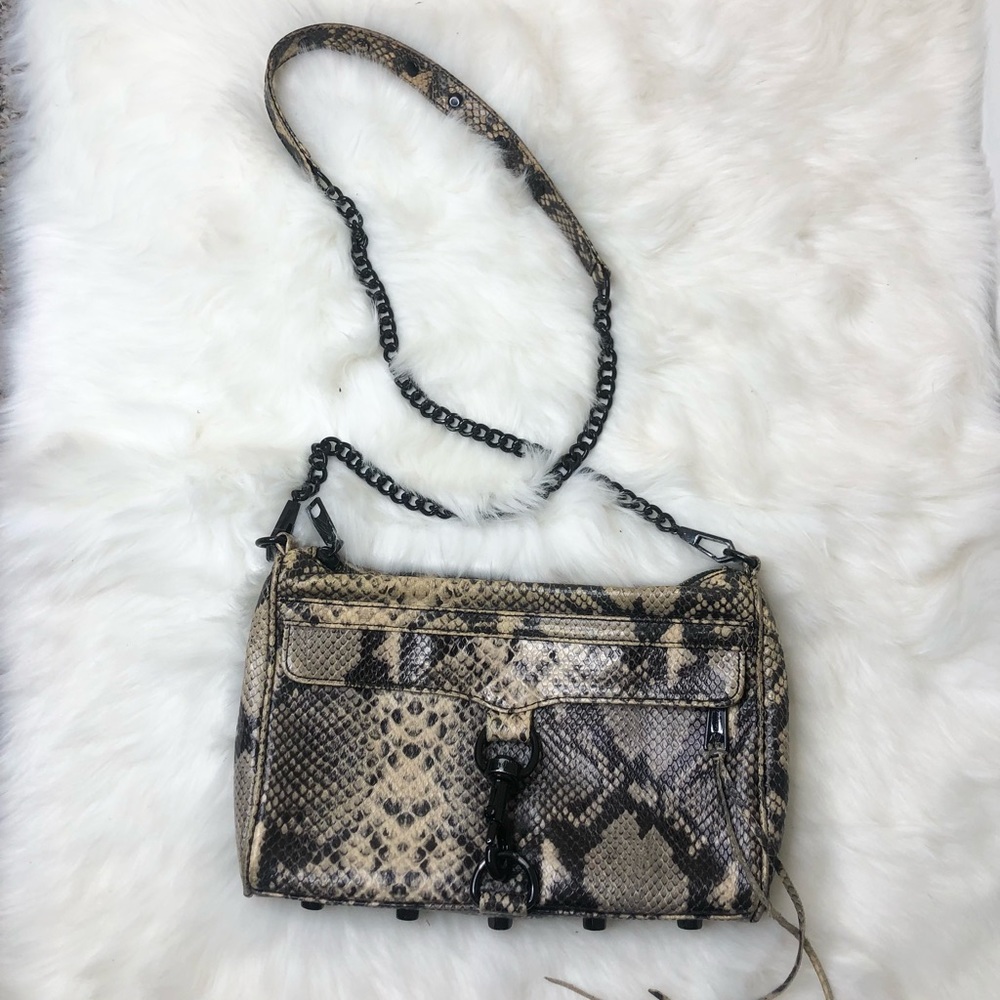 Rebecca minkoff snakeskin crossbody bag